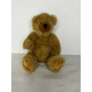 Bear Stuffed Animal Ty Plush 9" Brown 1993 Jointed Moveable Head, Arms, Legs